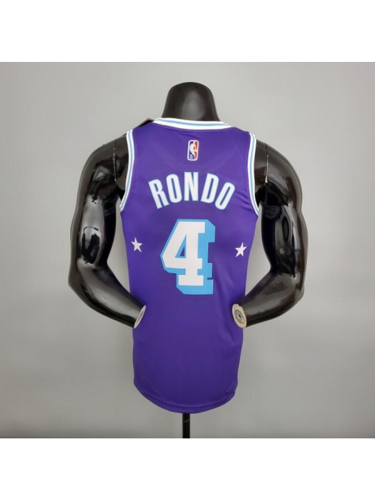 Camiseta Los Angeles Lakers 75th Anniversary Rondo#4 2021