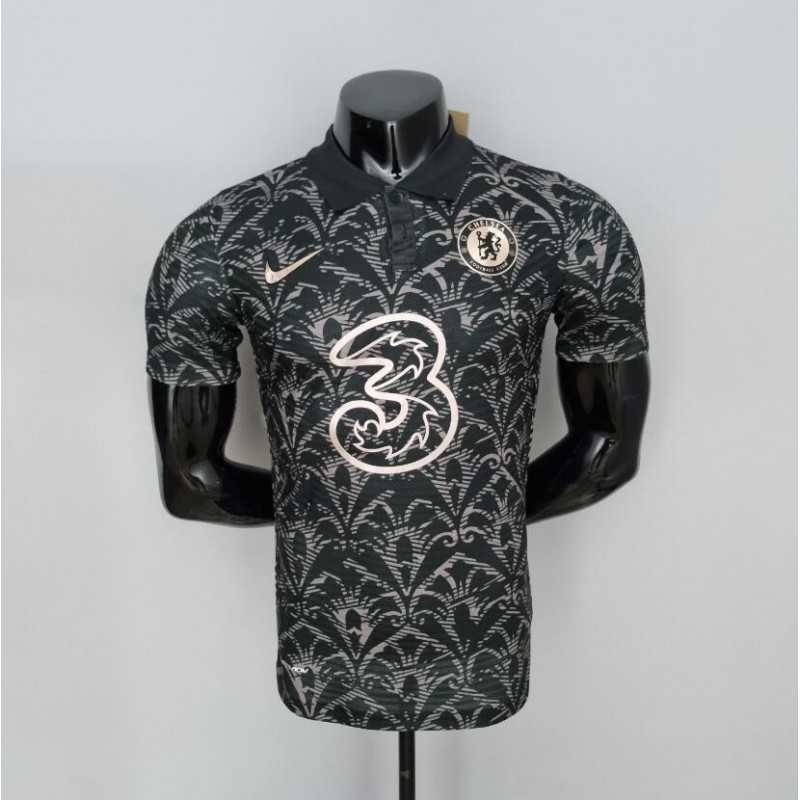 Camiseta Chelsea Player Version Classic Black Gold 22/23