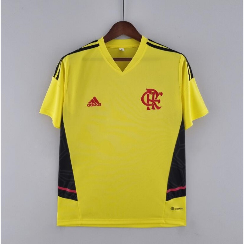 Camiseta Flamengo Training Suit Yellow 22/23