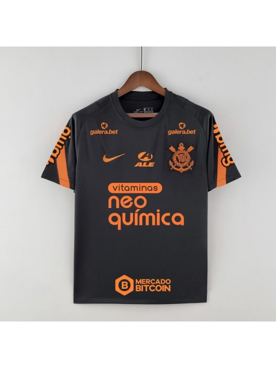 Camiseta all sponsors Corinthians Pre-match Training black 22/23