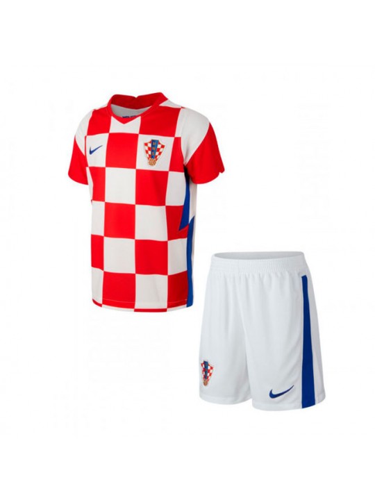 Camiseta Croacia 1ª Equipacion 2020 Eurocopa Niño Kit     