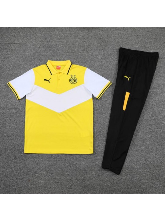 Borussia Dortmund POLO kit yellow and white 2022