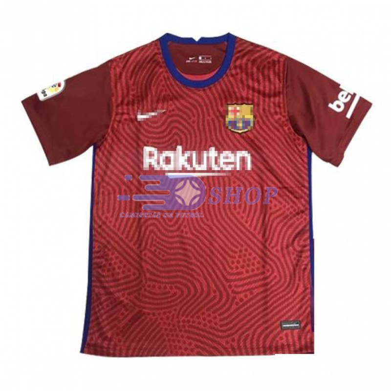 Camiseta de Portero Barcelona 2020/2021 Rojo Manga Corta