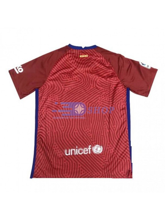 Camiseta de Portero Barcelona 2020/2021 Rojo Manga Corta