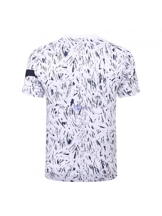 Camiseta de Entrenamiento Francia 2020 Blanco Rayado