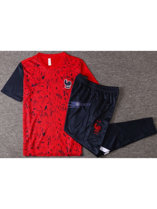 Camiseta de Entrenamiento Francia 2020/2021 Kit Rojo Royado