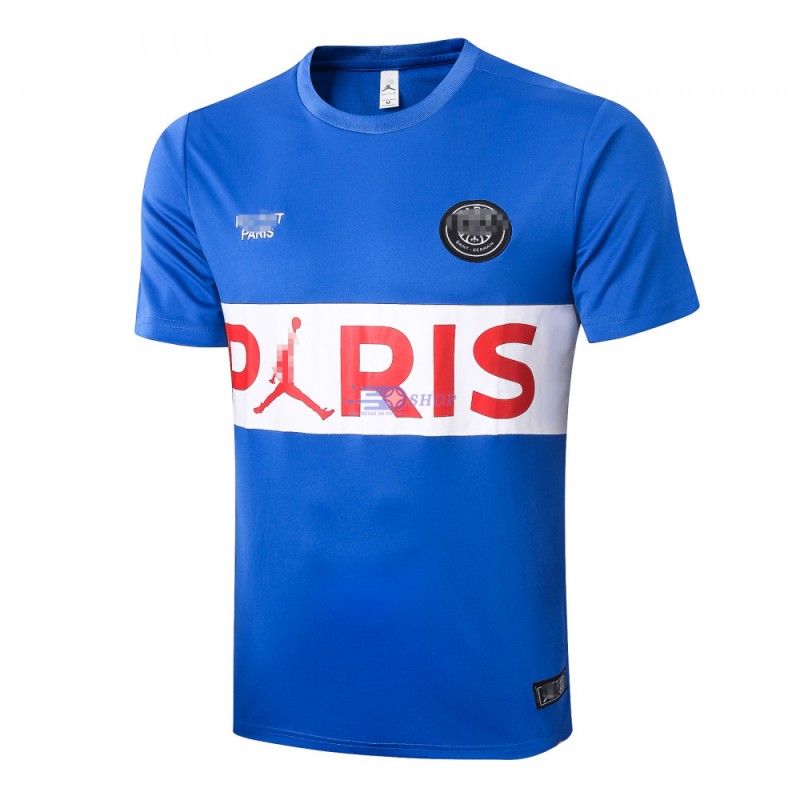 Camiseta De Entrenamiento PSG 2020/2021 Jordan Azul/Blanco