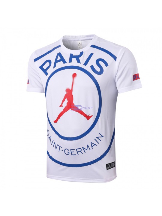 Camiseta de Entrenamiento PSG 2020/2021 Jordan Blanco Logo Grande