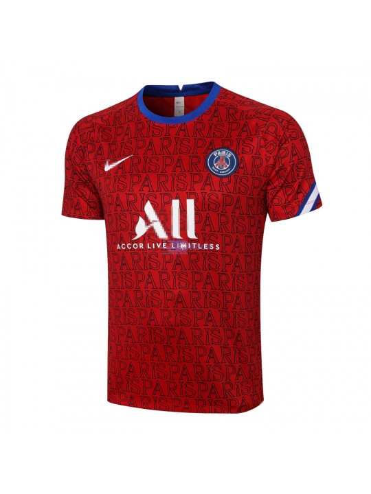 Camiseta de Entrenamiento PSG 2020/2021 Paris Rojo