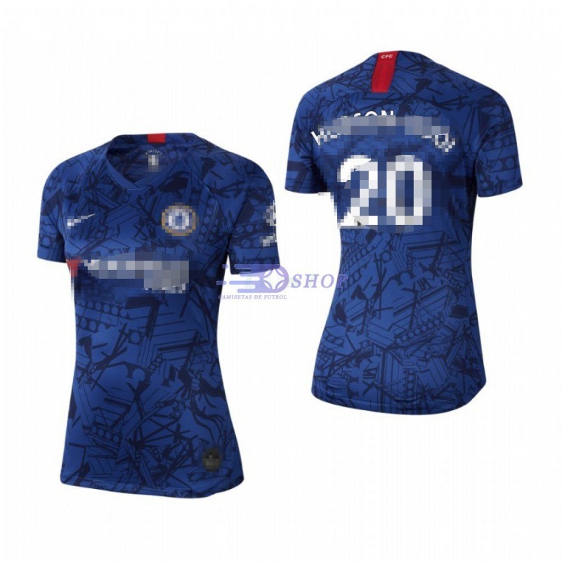 Camiseta HUDSON-ODOI 20 Chelsea FC 1ª Equipación 2019/2020 Mujer