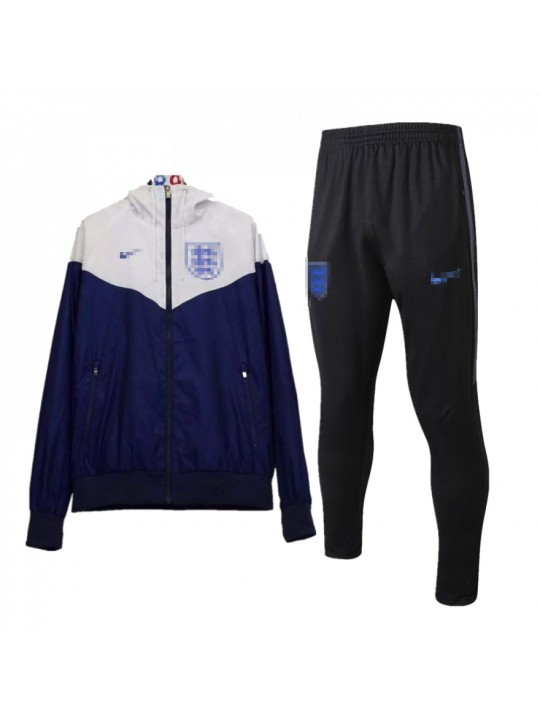 Cortavientos Inglaterra 2018 Con Capucha Kits Azul Marino