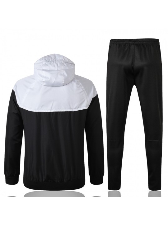 Cortavientos PSG 2019/2020 Con Capucha Jordan Kits Negro/Blanco