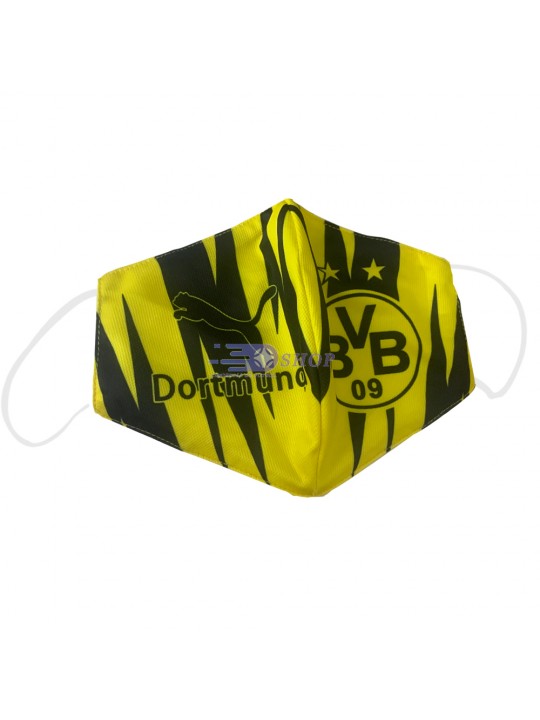 Mascarilla de Tela Borussia Dortmund Amarillo/Negro Adulto