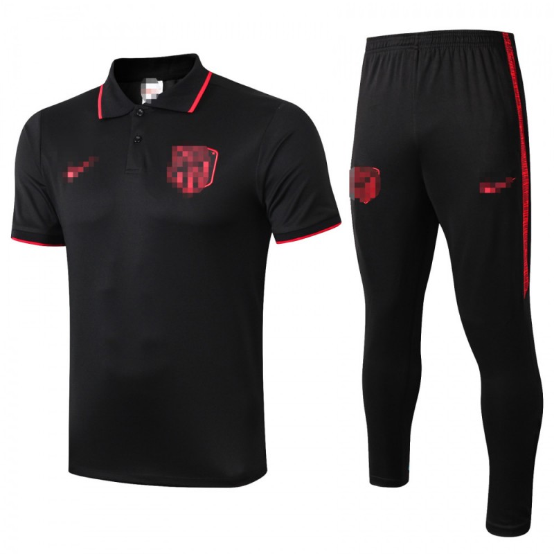 Polo Atlético de Madrid 2019/2020 Kit Negro