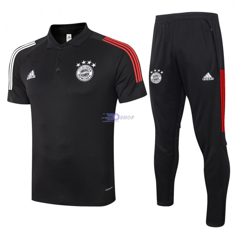 Polo Bayern Múnich 2020/2021 Kit Negro
