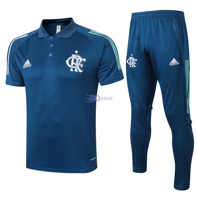 Polo Flamengo 2020/2021 Kit Azul Marino